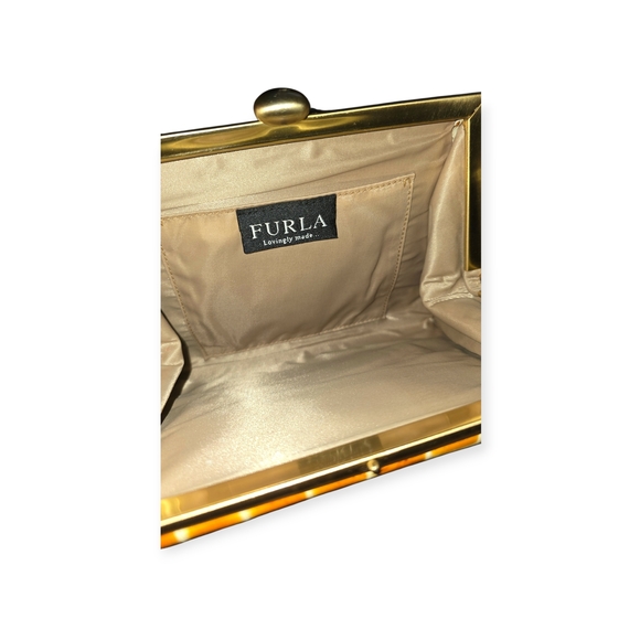 Vintage Furla Leather Crocodile Clutch - Picture 7 of 8